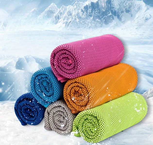 6-Pack Cooling Towels – Soft, Breathable Microfiber for Gym, Yoga, Sports & Outdoor Activities