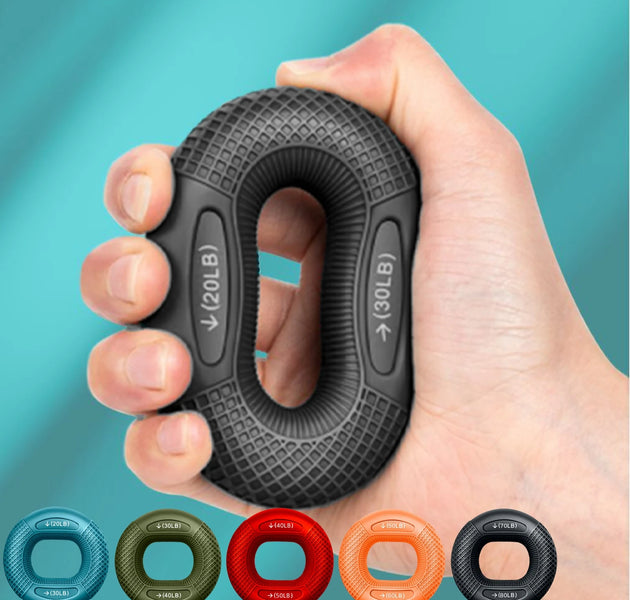 Silicone Finger Grip Ring ,Hand and Wrist Strength Trainer, Muscle Exerciser, Carpal Expander, Fitness Workout Tool