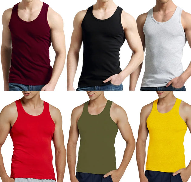 Men’s Tank Top Summer Fitness Vest 100% Cotton Sleeveless Shirt Slim Fit Gym Wear Casual Undershirt Cool Workout Tops Gift for Men