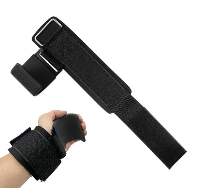 Weight Lifting Hook Grips with Wrist Wraps – Heavy-Duty Support for Pull-Ups, Deadlifts & Gym Training
