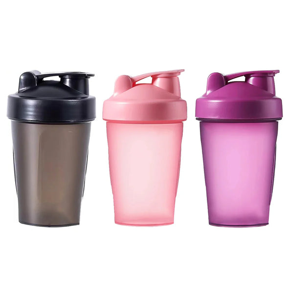 Shaker Bottle with Shaker Balls Leak Proof Drink Shaker Bottle for Shake and Pre Work Out Best Shaker Cup (BPA free)