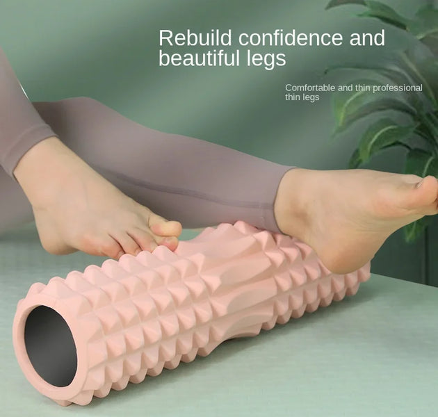 Slim Spiked Muscle Massage Stick – Professional Calf & Leg Relaxation Foam Roller for Fitness Recovery