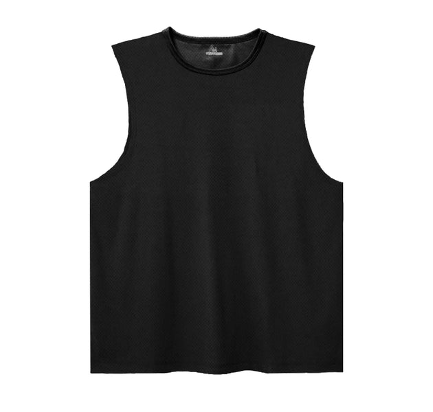 Men’s Summer Ice-Silk Sports Vest quick-Dry Mesh Sleeveless Gym Shirt | Breathable Fitness Running T-Shirt for Training & Workout
