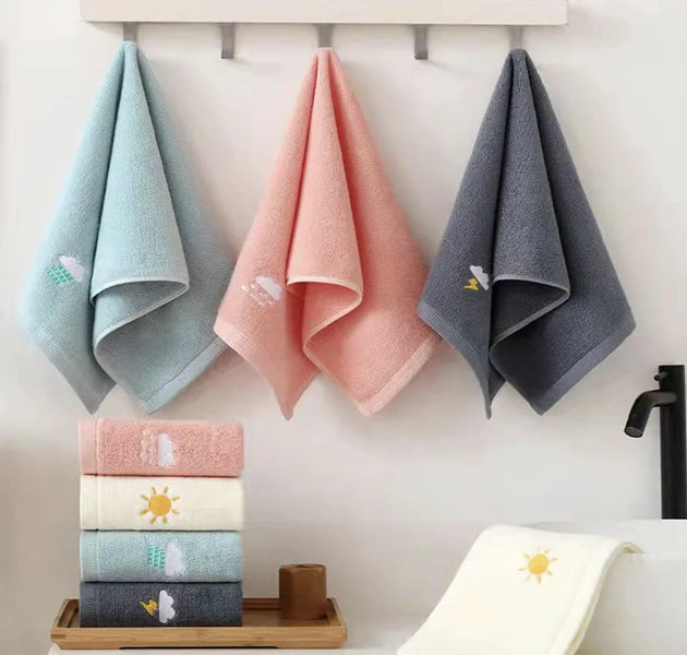 Gym Hand Towels, Soft Cotton, Highly Absorbent Workout Towels for Sweat, Face & Hands for dry