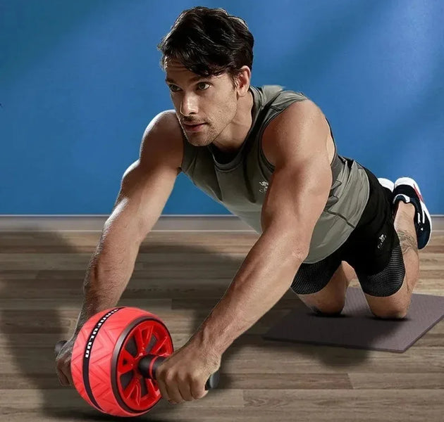Exercise Fitness Abdominal Roller Noiseless Slimming Core Trainer for Men and Women