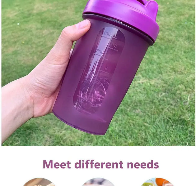 Shaker Bottle with Shaker Balls Leak Proof Drink Shaker Bottle for Shake and Pre Work Out Best Shaker Cup (BPA free)