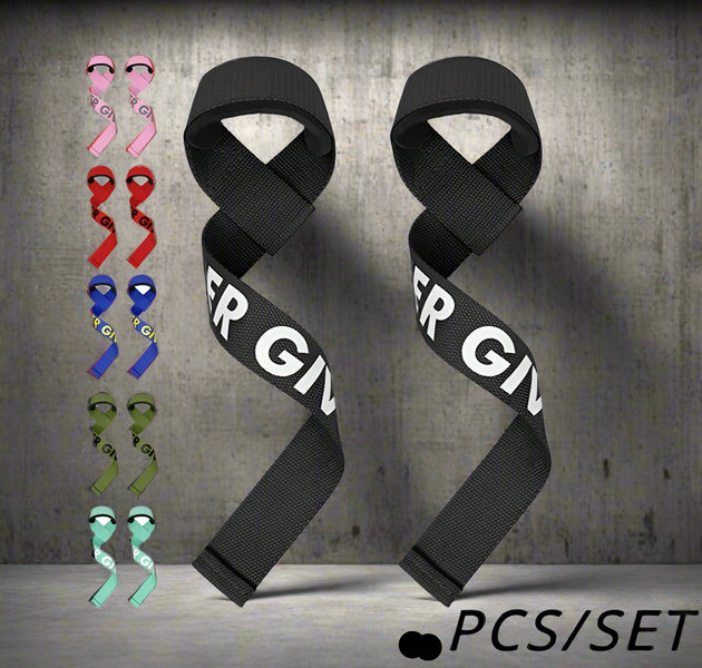 2PCS Anti-Slip Weightlifting Wrist Straps, Silicone Grip Support for Deadlifts, Strength Training & CrossFit