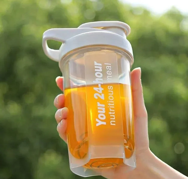 Protein Shaker Bottle Portable Sports Cup for Gym, Fitness & Smooth Mixing