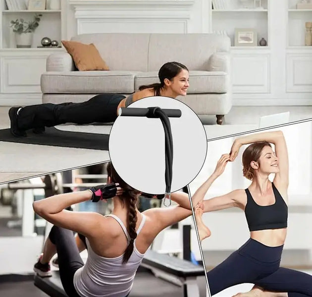 Portable Pilates Resistance Rope – Elastic Latex Tension Band for Full-Body Home Fitness & Strength Training