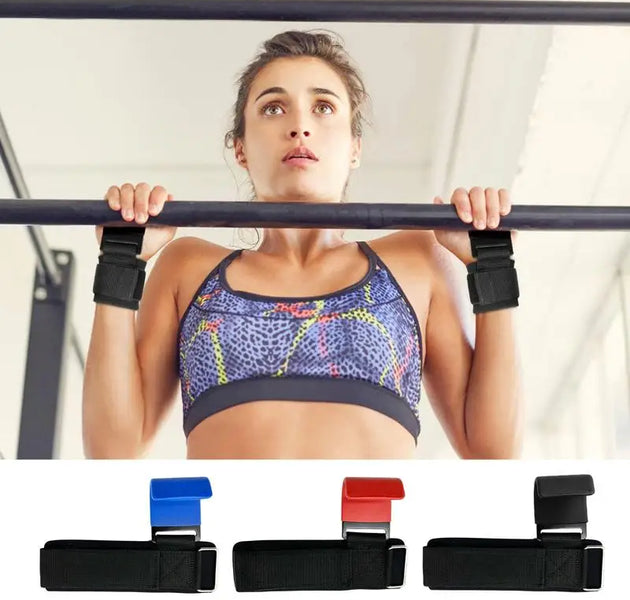 Weight Lifting Hook Grips with Wrist Wraps – Heavy-Duty Support for Pull-Ups, Deadlifts & Gym Training