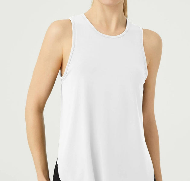 Yoga Tank Top for Women Sleeveless Loose Fit Running Shirt, Breathable Quick Dry Gym Vest, Casual Fitness Workout Top