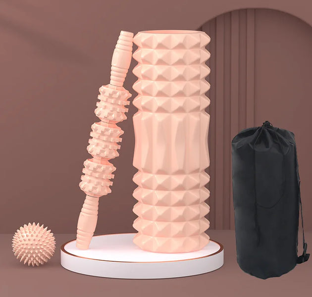 Slim Spiked Muscle Massage Stick – Professional Calf & Leg Relaxation Foam Roller for Fitness Recovery